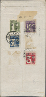 China - Taiwan (Formosa): 1945, 3 S., 30 S., 40 S. And $1 Tied "Jiali 35.4.5" (April 5, 1946) To Reverse Of Registered A - Other & Unclassified