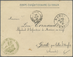 Br Französisch-Indochina: 1895. Stamp-less Military Mail Envelope Addressed To France Headed 'Corps Expeditionnaire Du T - Covers & Documents