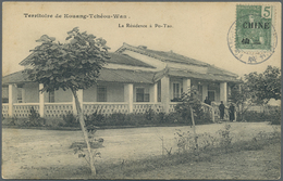 Br Französisch-Indochina: 1906. Picture Post Card Of 'La Residence A Po-Tao' Addressed To France Bearing French Post Off - Lettres & Documents