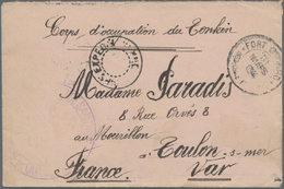 Br Französisch-Indochina: 1904. Stampless Envelope Addressed To France Endorsed 'Corps D'Occupation Du Tonkin' Cancelled - Lettres & Documents