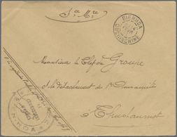 Br Französisch-Indochina: 1911. Stampless Envelope Addressed To Thudamot, Cochinchine Endorsed ‘S.M.' Cancelled &l - Lettres & Documents