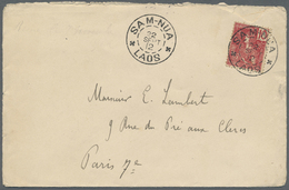 Br Französisch-Indochina: 1912. Envelope Addressed To Paris Bearing French Indo-China SG 34, 10c Red Tied By Sam-Nua/Lao - Covers & Documents