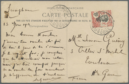 Br Französisch-Indochina: 1919. Picture Post Card Of 'Royal Pagoda, Phom-Penh' Addressed To France Bearing Lndo-China SG - Covers & Documents