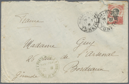 Br Französisch-Indochina: 1919. Envelope (small Faults) To France Cancelled By 'Poste Rurale TamToa/Province De Nam-Dinh - Lettres & Documents