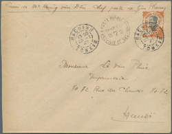 GA Französisch-Indochina: 1924. Postal Stationery Envelope 4c Orange Addressed To Hanoi Cancelled By 'Poste Rurale/Yen-P - Lettres & Documents