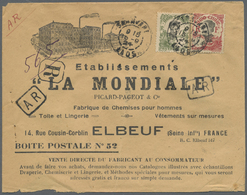 Br Französisch-Indochina: 1924. Registered Advertising Envelope Addressed To France Bearing Indo-China Yvert 104, 5c Ros - Lettres & Documents