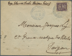 Br Französisch-Indochina: 1933. Envelope Addressed To Saigon, Cochinchine Bearing Lndo-China SG 175, 5c Violet Tied By ' - Lettres & Documents