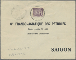 Br Französisch-Indochina: 1933. Envelope Addressed To Saigon Bearing Indo-China SG 175, 5c Violet Tied By Poste Rurale/T - Covers & Documents