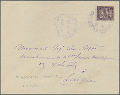 Br Französisch-Indochina: 1933. Envelope Addressed To Saigon Bearing Indo-China SG 175, 5c Violet Tied By 'Poste Rurale/ - Lettres & Documents