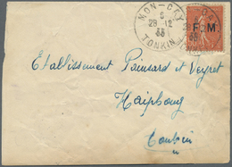 Br Französisch-Indochina: 1933. Military Mail Envelope (faults,toned) Addressed To Haiphong Bearing 'Franchise Militaire - Lettres & Documents