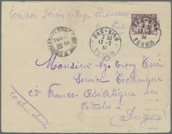 GA Französisch-Indochina: 1934. Postal Stationery Envelope 5c Violet Addressed To Saigon Cancelled By Bac-Ninh/Tonkin Da - Lettres & Documents