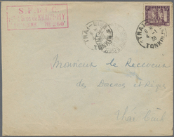Br Französisch-Indochina: 1938. Envelope (toned) Addressed To Thai-binh Cancelled By 'Poste Rurale/Hung-Nhan/Province De - Lettres & Documents