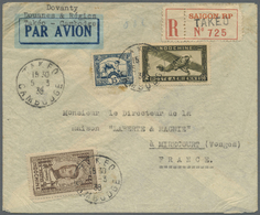 Br Französisch-Indochina: 1939. Registered Envelope Addressed To France Bearing Indo-China SG 184,15c Dark Blue, SG 210, - Lettres & Documents