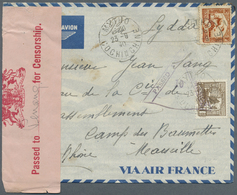 Br Französisch-Indochina: 1940. Air Mail Envelope Addressed To 'Camp Des Baumettes, Marseille' (written From A Viet Inte - Lettres & Documents