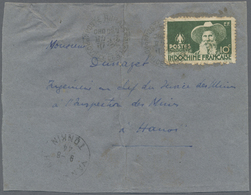 Br Französisch-Indochina: 1944. Envelope (vertical Fold) Addressed To Hanoi Bearing Lndo-China SG 319, 10c Grey-green (t - Covers & Documents