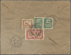 Br Französisch-Indochina: 1949. Air Mail Envelope Addressed To France Bearing Indo-China SG 176, 5c Green (2), SG 191, 3 - Lettres & Documents