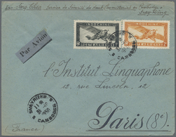 Br Französisch-Indochina: 1950. Air Mail Envelope Addressed To Paris Bearing Lndo-China SG 213, $1 Black And SG 214, $2 - Lettres & Documents