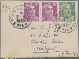 Br Französisch-Indochina: 1951. Envelope Endorsed 'B.P.M. 719' Written From Phnom-Penh Addressed To England Bearing Fran - Covers & Documents