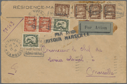 Br Französisch-Indochina - Dienstmarken: 1934. Air Mail Envelope Addressed To France Bearing Indo-China 'Official Servic - Altri & Non Classificati