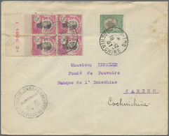 Br Französisch-Indochina - Portomarken: 1931. Envelope (vertical And Horizontal Fold, Addressed To The 'Bank Of Lndo-Chi - Postage Due