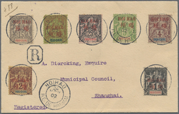 Br Französisch-Indochina - Postämter In Südchina: Hoi-Hao, 1902. Registered Envelope To Shanghai Bearing Hoi Hao Yvert 1 - Autres & Non Classés