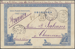 Br Französisch-Indochina - Postämter In Südchina: 1907. Registered Picture Post Card Addressed To France Bearing Indo-Ch - Other & Unclassified