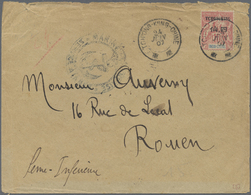 GA Französisch-Indochina - Postämter In Südchina: Kouang-Tcheou, 1907. Envelope Addressed To France Bearing Tchongking S - Autres & Non Classés