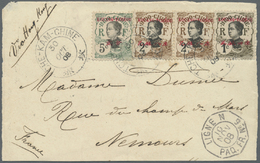 Br/ Französisch-Indochina - Postämter In Südchina: Kouang-Tcheou, 1908. Coverfront Addressed To France Bearing Kouaug Tc - Autres & Non Classés