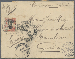 Br Französisch-Indochina - Postämter In Südchina: Kouang-Tcheou, 1910. Military Mail Envelope (traces Of Aging) Addresse - Autres & Non Classés