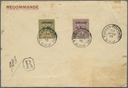 Br Französisch-Indochina - Postämter In Südchina: Yunnan, 1910. Registered Envelope (toned And Minor Faults) To Paris (a - Other & Unclassified