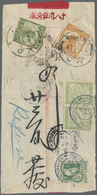 Br/ Französisch-Indochina - Postämter In Südchina: 1914. Red Band Cover Front Written From China Addressed To Kouang-Tch - Other & Unclassified