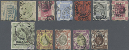 O Hongkong: 1864/1902 (ca.), Used (12) Inc. Better, Few In Mixed Condition. - Other & Unclassified