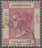 O Hongkong: 1883, QV 2 C. Rose Canc. Part Strike "(B)ANGKOK (J)U 27". - Altri & Non Classificati