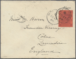 Br Hongkong: 1894. Envelope Addressed To England Written From H.M.S. Edgar At Chefoo Routed Via Hong Kong Bearing SG 38, - Other & Unclassified