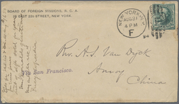 Br Hongkong: 1894. Envelope Addressed To Amoy, China Bearing 'Webster' Scott 226, 10c Blue/green Tied By New York/F Dupl - Other & Unclassified