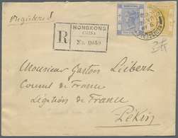 Br Hongkong: 1902. Registered Envelope Written From The French Consulate At Hong Kong Addressed To The 'French Legation, - Other & Unclassified