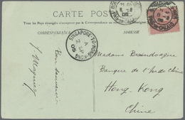 Br Hongkong: 1905. French Picture Post Card Of 'Wimereux, Casino' Addressed To The 'Bank Of Lndo-China, Hong Kong' Beari - Autres & Non Classés