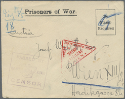 Br Hongkong: 1915. Stampless Envelope Headed 'Prisoner Of War' Written From An Austrian P.OW. (No 3 70), Hong Kong, Addr - Other & Unclassified