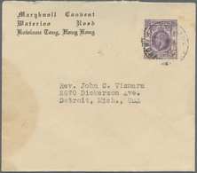 Br Hongkong: 1931. Envelope (small Faults, Stains) Written From 'Maryknoll Convent, Kowloon Tong' Addressed To The Unite - Other & Unclassified