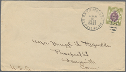 Br Hongkong: 1933. Envelope Addressed To The United States Bearing SG 125, 20c Purple And Sage Green Tied By 'U.S. T.P. - Autres & Non Classés