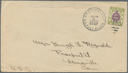 Br Hongkong: 1933. Envelope Addressed To The United States Bearing SG 125, 20c Purple And Sage Green Tied By 'U.S. T.P. - Other & Unclassified