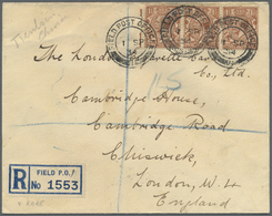 Br Hongkong: 1934. Registered Envelope Written From The British Barracks, Tientsin Addressed To London Bearing Great Bri - Autres & Non Classés