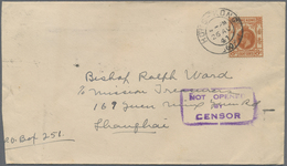 Br Hongkong: 1941. Censored Envelope (minimally Shortened At Left) Written From Kowloon Addressed To Shanghai Bearing SG - Other & Unclassified