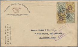 Br Hongkong: 1941. Illustrated Envelope 'Camel Paints' Addressed To San Francisco Bearing SG 119, 3c Grey (2) And SG 124 - Other & Unclassified