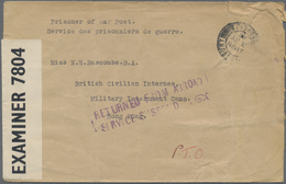 Br Hongkong: 1945. Stamp-less Envelope (creased) Written From Shaftesbury, Dorset Headed 'Prisoner Of War Post./Service - Autres & Non Classés