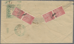 Br Hongkong: 1954. Air Mail Envelope Written From India Addressed To Hong Kong Bearing Lndia SG 313, 2a Carmine (4) Tied - Autres & Non Classés