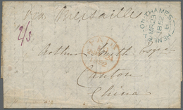 Br Hongkong - Treaty Ports: 1852. Stampless Envelope Written From 'Woodcote, Henley' Dated 'Mr 23 1852' Addressed To Can - Altri & Non Classificati