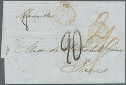 Br Hongkong - Treaty Ports: 1854. Stampless Envelope Written From Canton Dated 'November 10th 1854' Addressed To France - Other & Unclassified