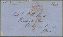 Br Hongkong - Treaty Ports: 1860. Stampless·envelope Addressed To England Cancelled By Hong Kong/Paid Date Stamp 'Mr 14 - Altri & Non Classificati