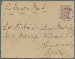 GA Hongkong - Treaty Ports: 1905. Postal Stationery Envelope 5 Cents Purple Cancelled By Canton/B Date Stamp (Webb Type - Other & Unclassified
